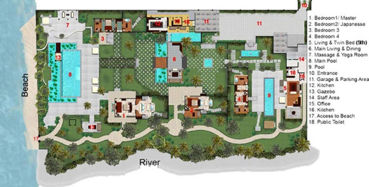 Villa Teresa Canggu Esterno foto